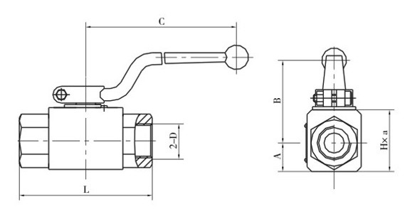 高壓球芯截止閥