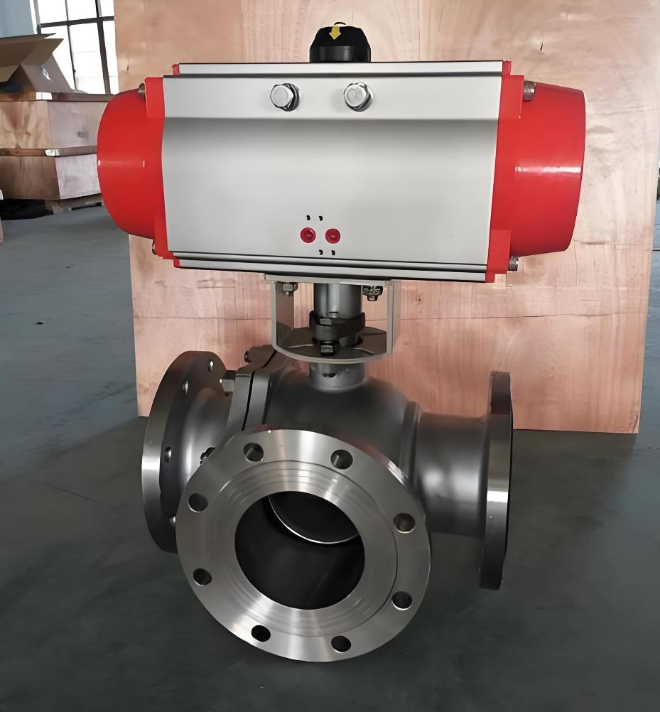 Q644F/Q614F/Q645F/Q615F氣動三通球閥